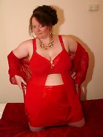 Big titted german housewife playing with herself